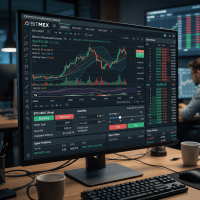 BitMEX cryptocurrency futures trading interface with Bitcoin price chart and order book